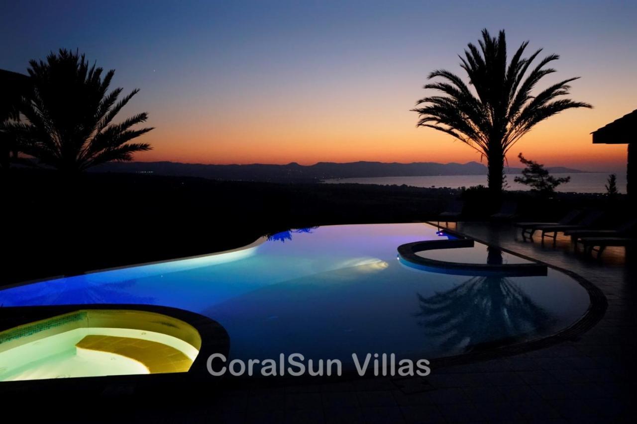 Elite Amazing Villa With Heated Pool By Coral Sun Villas Polis Ngoại thất bức ảnh