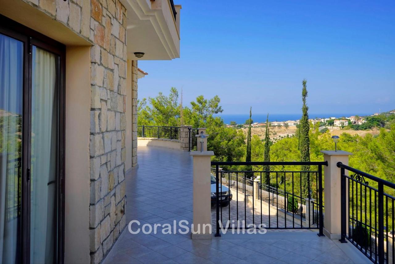 Elite Amazing Villa With Heated Pool By Coral Sun Villas Polis Ngoại thất bức ảnh