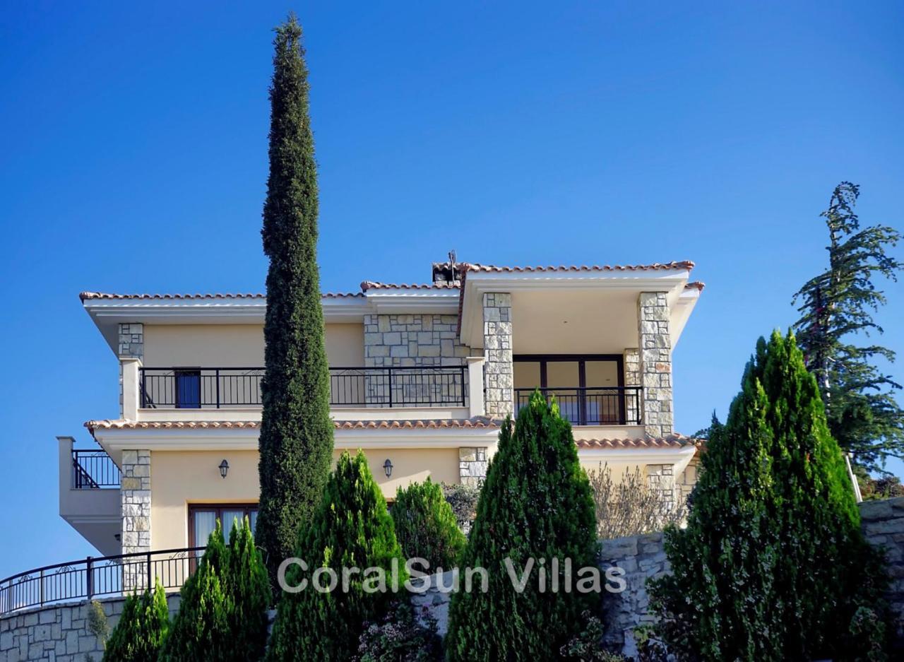 Elite Amazing Villa With Heated Pool By Coral Sun Villas Polis Ngoại thất bức ảnh