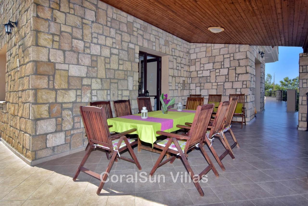 Elite Amazing Villa With Heated Pool By Coral Sun Villas Polis Ngoại thất bức ảnh