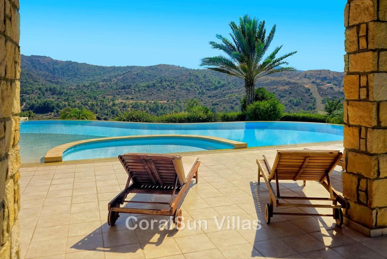 Elite Amazing Villa With Heated Pool By Coral Sun Villas Polis Ngoại thất bức ảnh