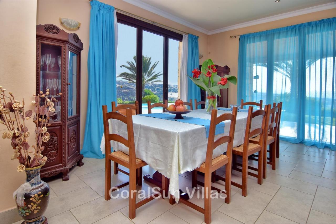 Elite Amazing Villa With Heated Pool By Coral Sun Villas Polis Ngoại thất bức ảnh