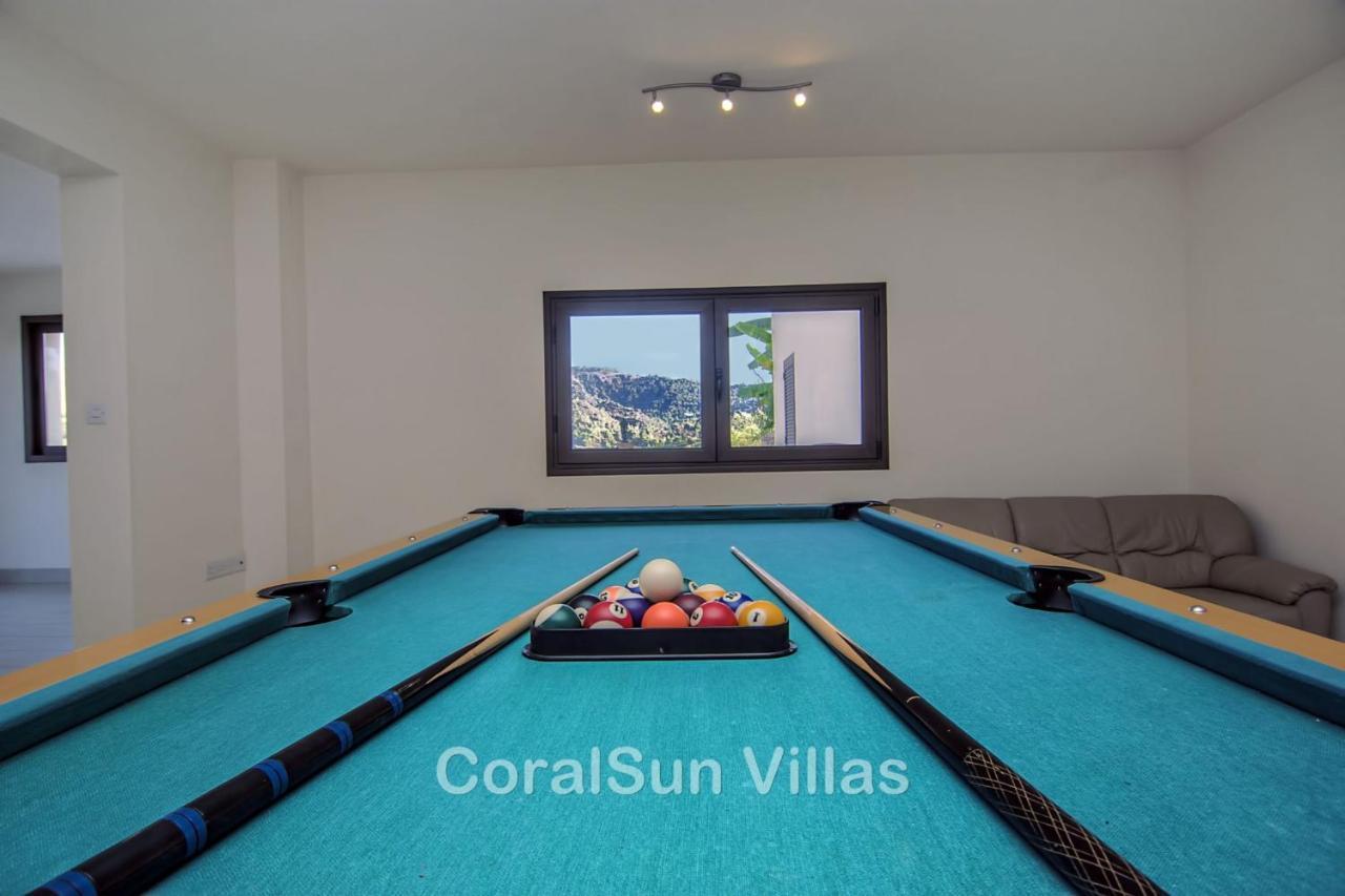 Elite Amazing Villa With Heated Pool By Coral Sun Villas Polis Ngoại thất bức ảnh