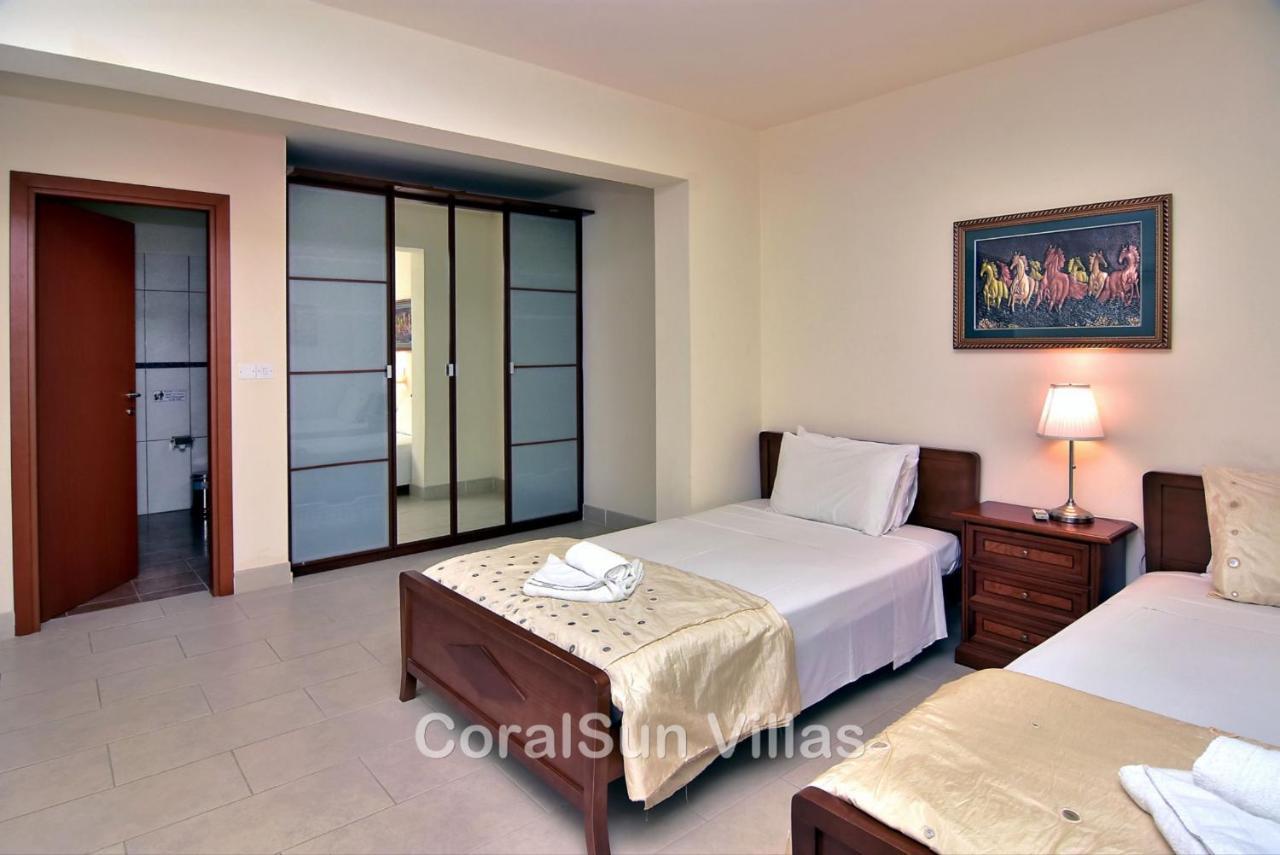 Elite Amazing Villa With Heated Pool By Coral Sun Villas Polis Ngoại thất bức ảnh