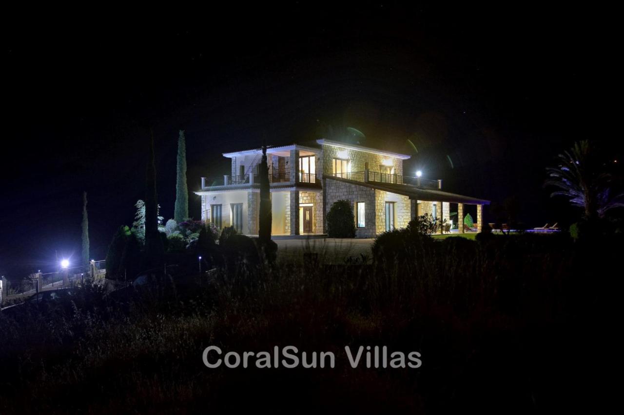 Elite Amazing Villa With Heated Pool By Coral Sun Villas Polis Ngoại thất bức ảnh