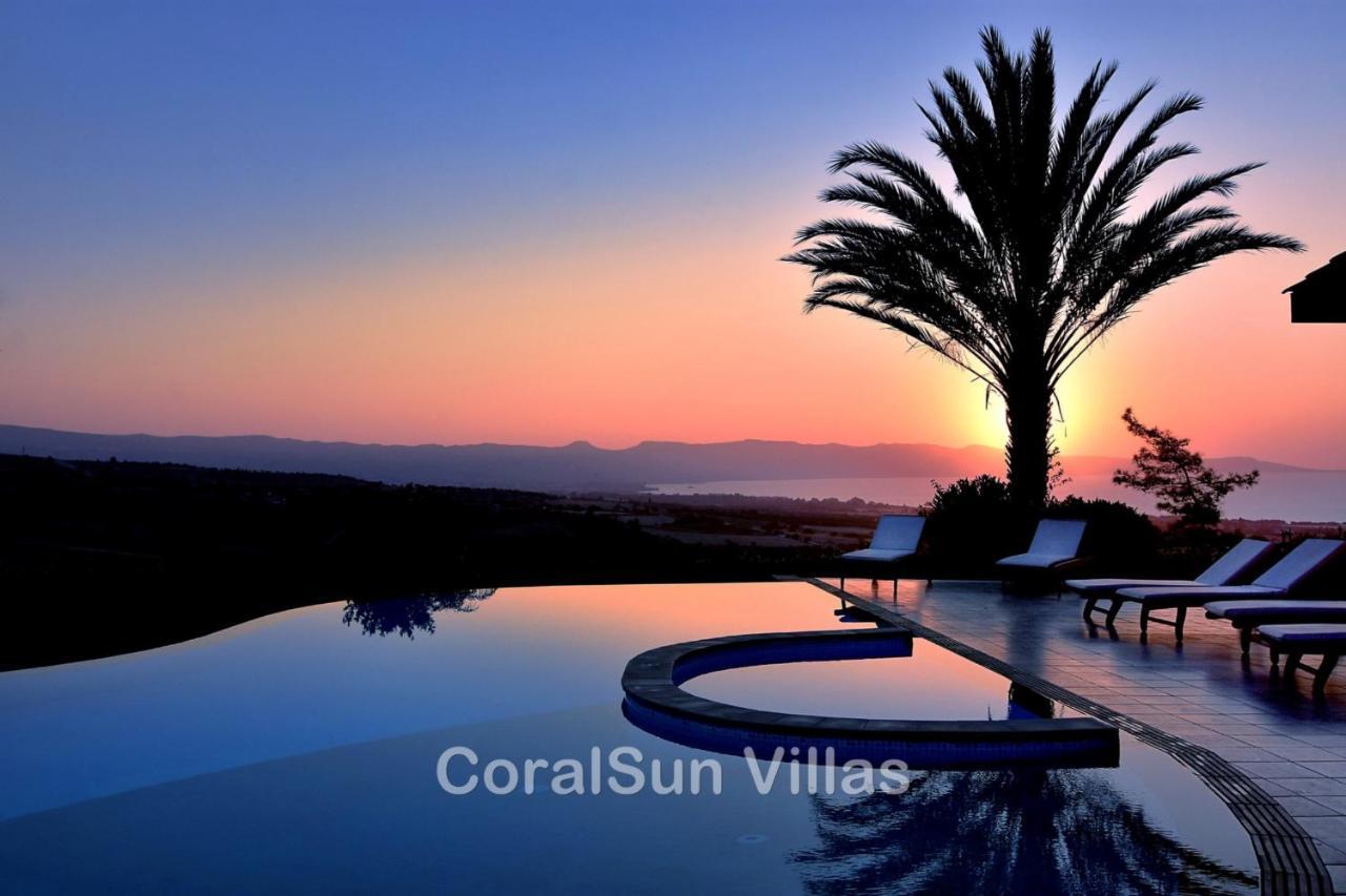 Elite Amazing Villa With Heated Pool By Coral Sun Villas Polis Ngoại thất bức ảnh